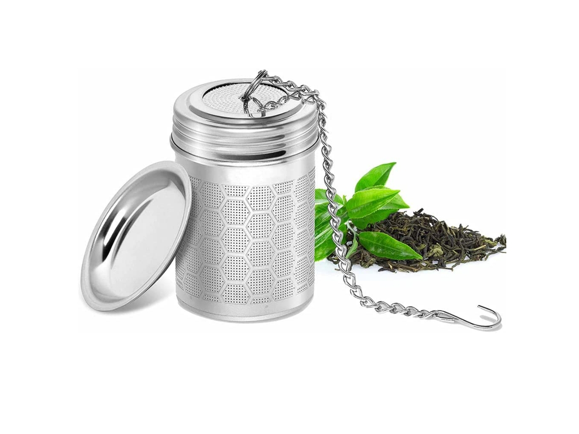 1 Infusor De Chá, Filtro De Chá Malha Fina Em Aço Inoxidável 304