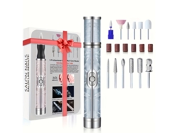 Lixa Unhas Portátil, Kit de Manicure Elétrica de Carregamento Usb, Gel de Unhas Profissional Adequado para Uso Doméstico Diy STELASPLEN