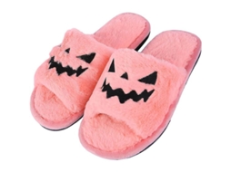 2026 pantuflas de Halloween Calabaza Mujer Zapatos de Casa Cartoon Peludos para Niñas Y Damas