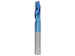 Fresa De Fresamento Espiral De Lâmina Única Aço Tungstênio Plating Azul Ferramentas Cnc 6x17x50
