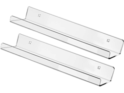 Conjunto De 2 Peças De Prateleiras De Parede Para Banheiro Com Design Moderno