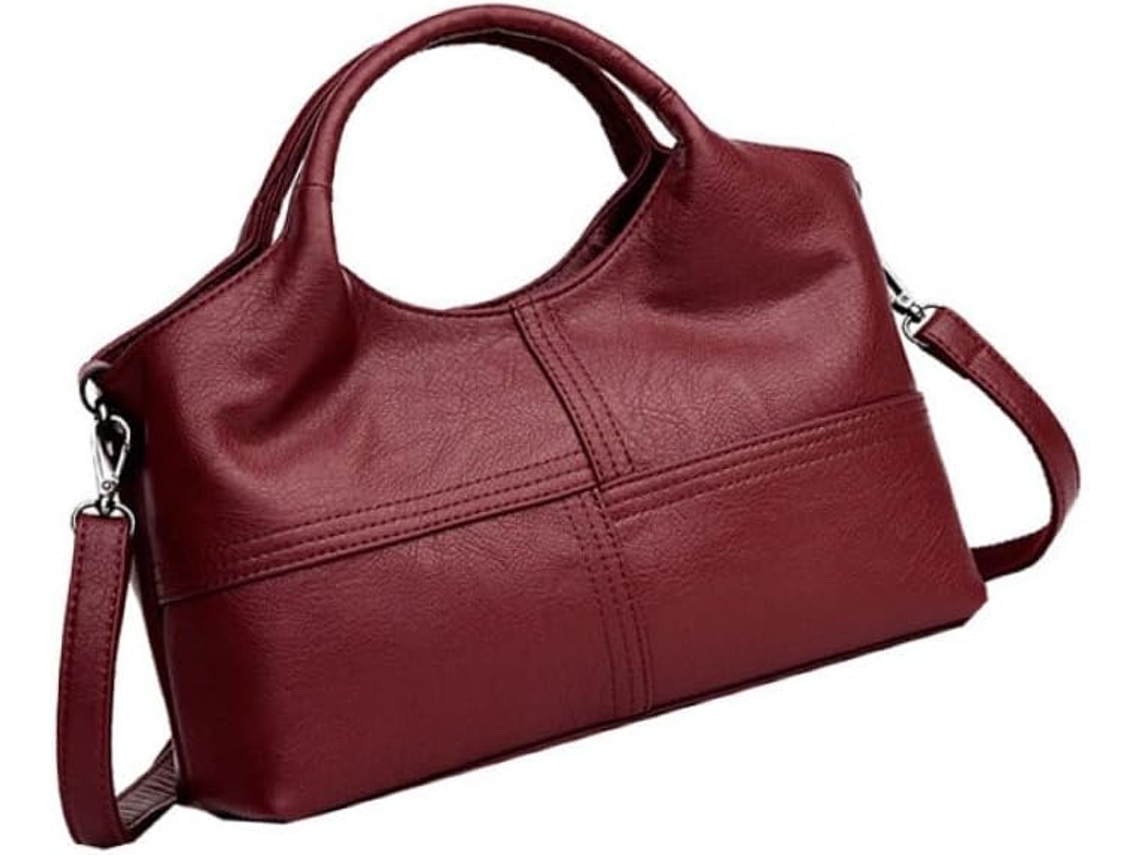 Bolsa Feminina Vintage Em Couro Macio, Bolsa De Ombro Multifuncional De Grande Capacidade.