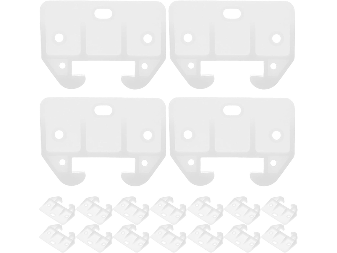Villcase 25 Peças De Guias Trilho Gaveta, Guias De Plástico Para Reposição Gavetas, Brancas, Para Móveis