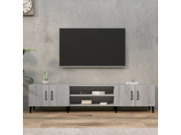 Vidaxl Móvel De Tv 180x31,5x40 Cm Derivados De Madeira Cinza Sonoma