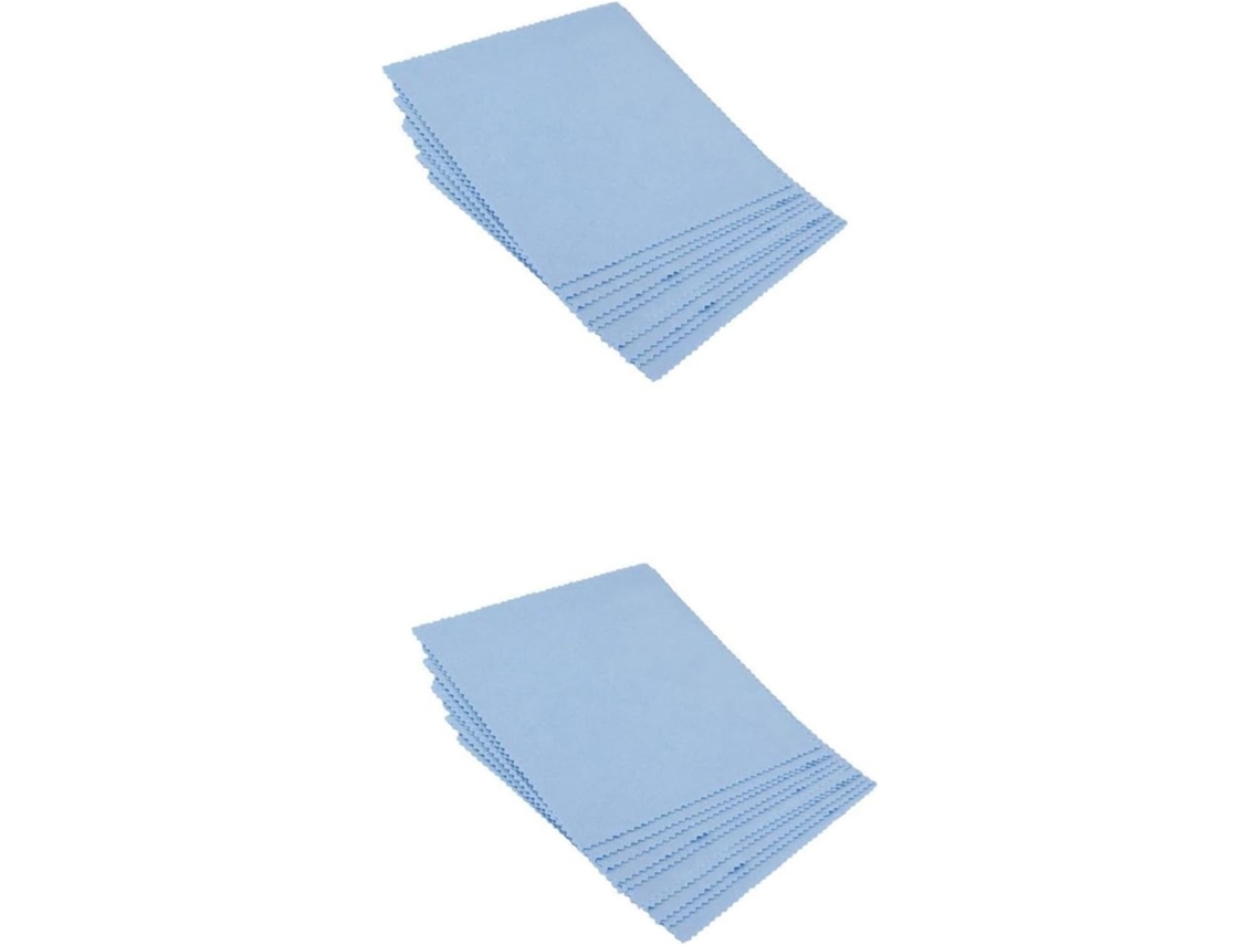 Conjunto de 2 Panos de Limpeza Ergonômicos de Microfibra para Óculos, Telas e Joias. SFUSHOS