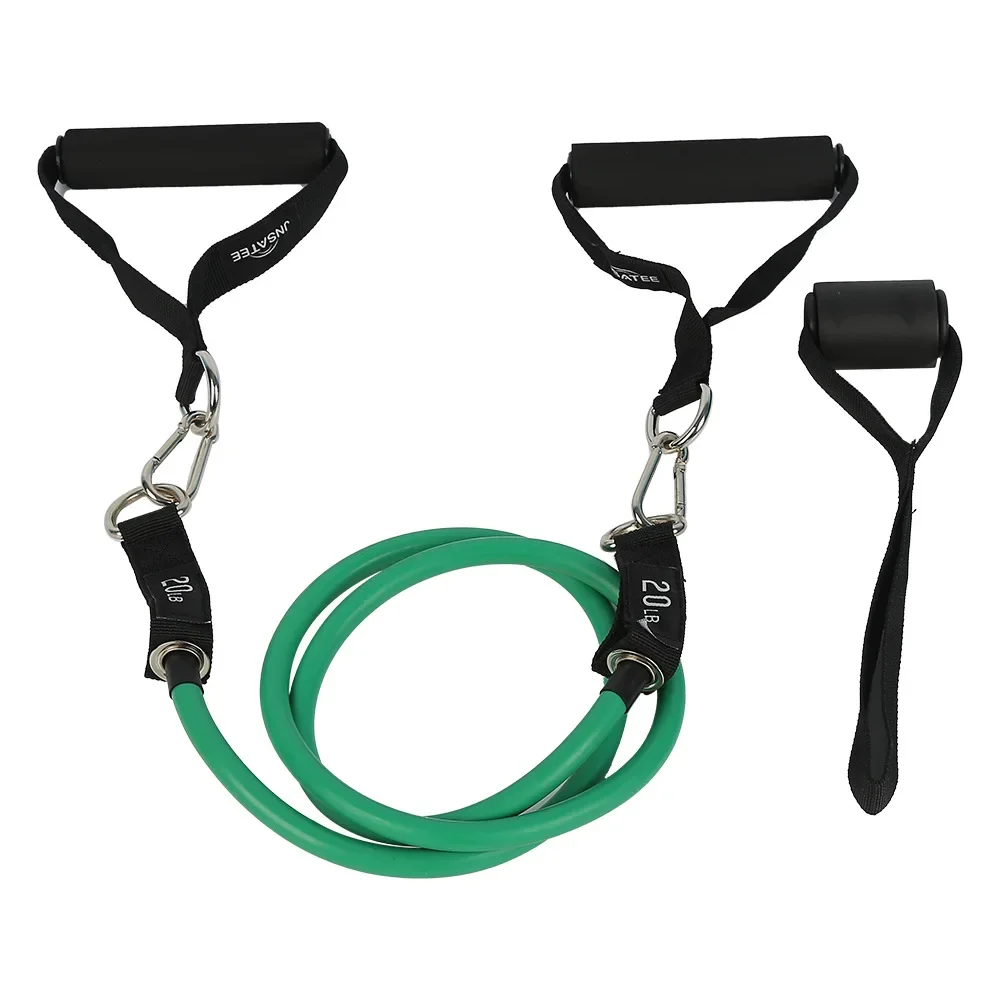 Faixa De Resistência (9 Kg) Para Exercícios Físicos Com Alças De Fixação Para Porta E Barra De Exercícios.