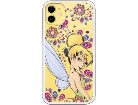 Capa iPhone 11 LA CASA DE LAS CARCASAS Disney Tinkerbell Flowers Transparente