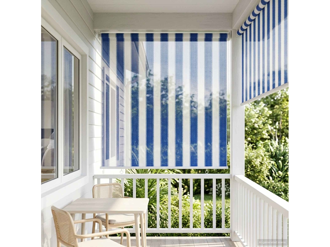 Vidaxl Persiana Rolô Externa Com Bloco De 90% Uv 60 X 230 Cm Hdpe