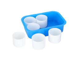 6 Xícaras De Mistura De Tinta, Recipientes Plásticos, Contêineres De Aquarela Para Misturar Tinta