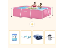 Intex Piscina Com Estrutura Retangular - 220x150x60 Cm - 5-peças S20