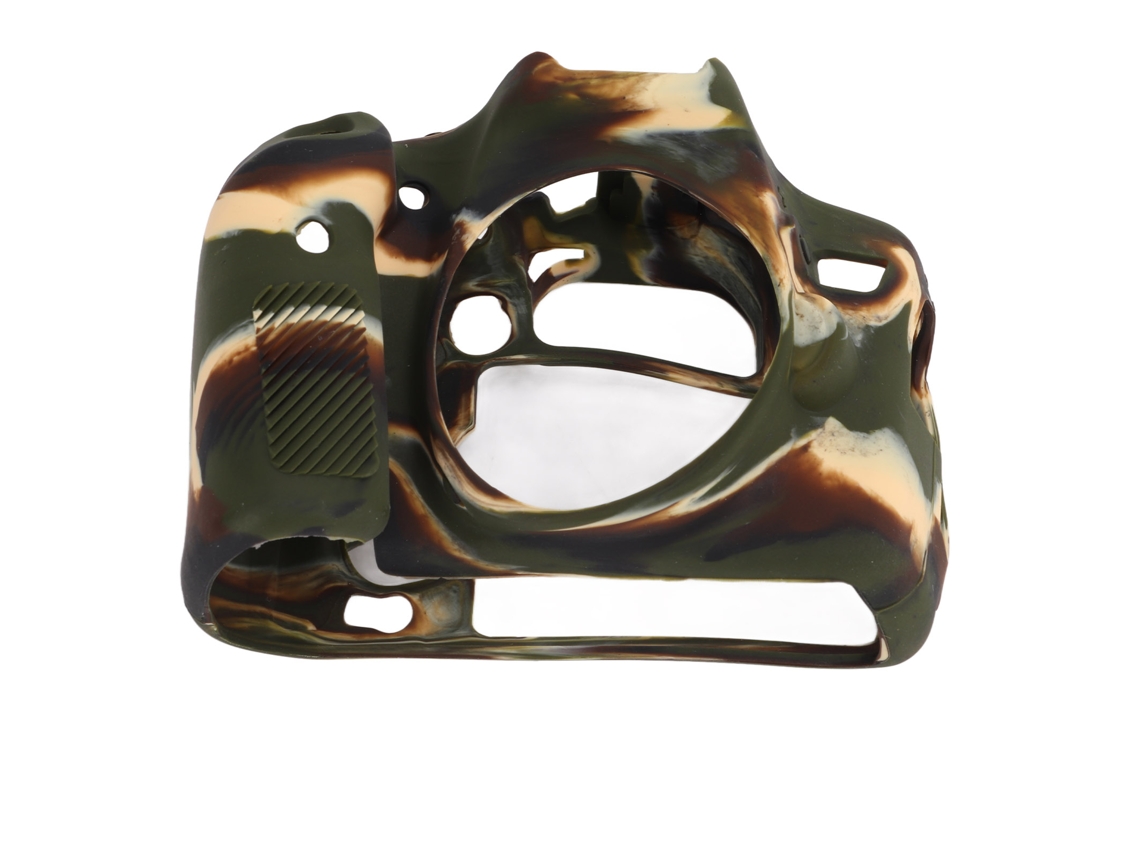 Funda Protectora De Silicona Para Cámara Eos 70d Marco De Carcasa Cubierta Camuflaje