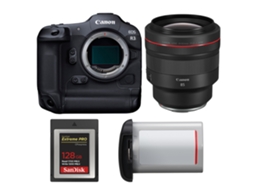 Eos R3 + Rf 85mm F/1.2 L Usm + 1 Sandisk 128gb Extreme Pro Cfexpress Type B + Canon Lp e19 + Ebook “20 Dicas para Fotos Que Impressionam” CANON