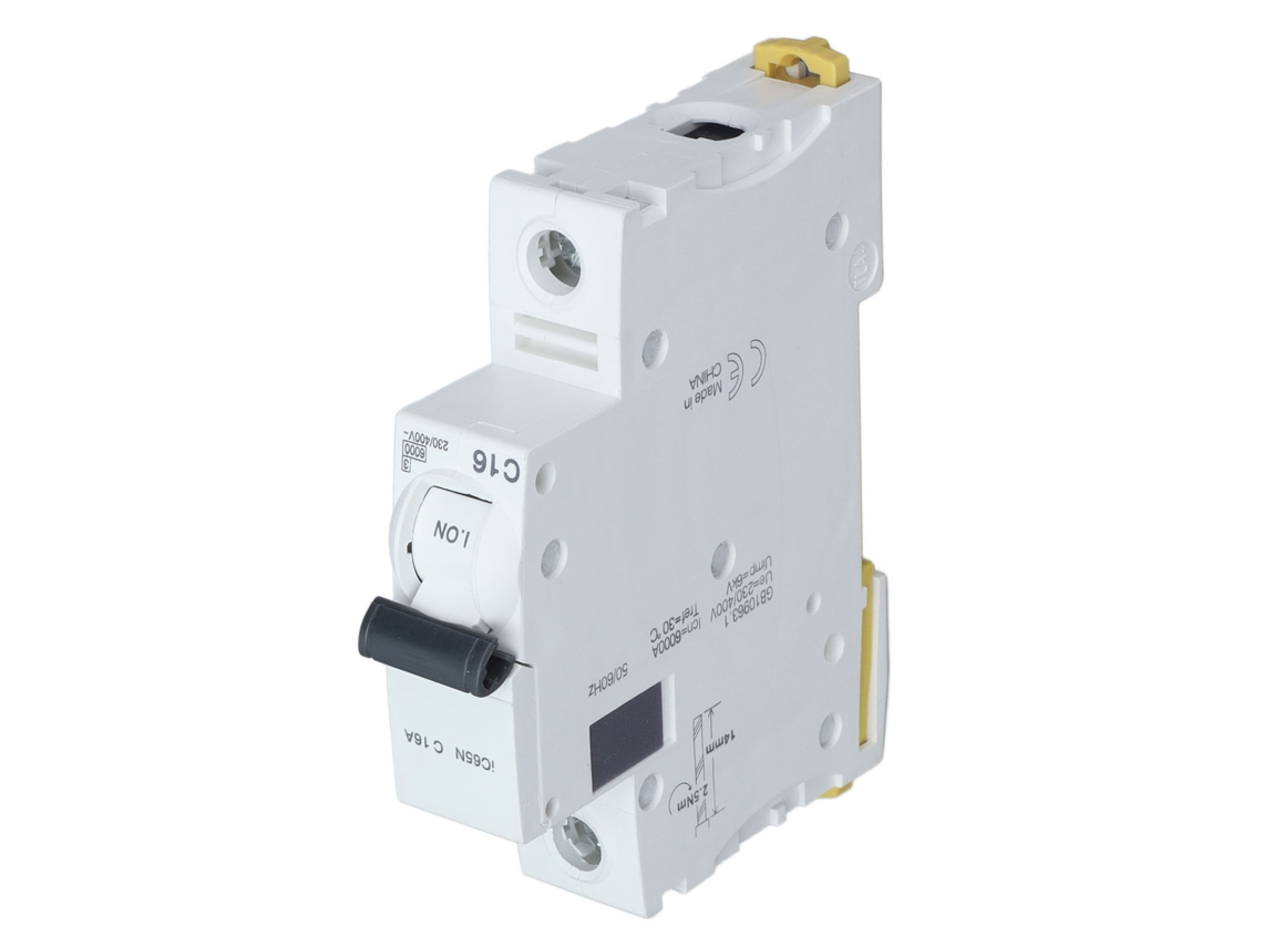 Laxiscreed Disjuntor Miniatura 1p Com Proteção Rcd E Montagem Em Guia Din