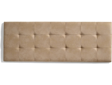 Cabeceira de Cama  Retangular 7630 (Castanho - Tecido - 112x57x5 cm)