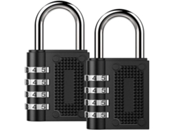 Cadeado Com Código De 4 Dígitos, Resistente Às Intempéries, Reforçado, Preto, Para Ginásio, Escola, Exterior