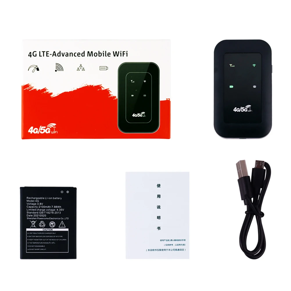 Roteador De Hotspot Móvel 4g Lte De 150 Mbps, Roteador Wifi De Bolso, Modem Sem Fio Com Slot Para Cartão Sim Brilvibera