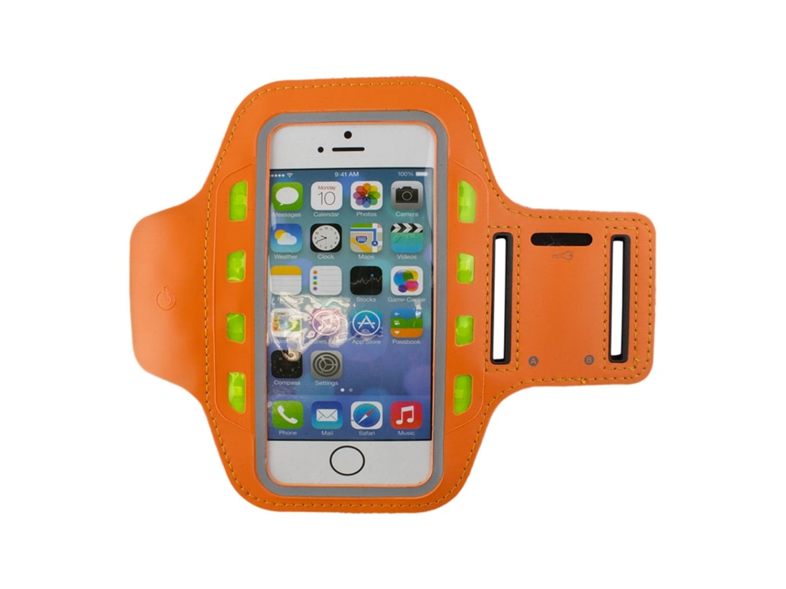 Pulseira Esportiva Inteligente Com Luzes De Led E Compartimento Para Chaves.
