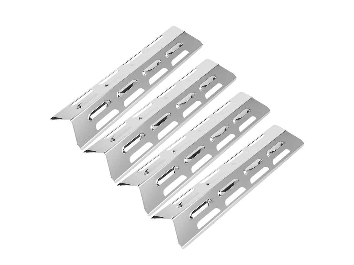 4 Placas De Calor De Acero Inoxidable Para Barbacoa Deflectores De Llama Protectoras De Parrilla De Gas