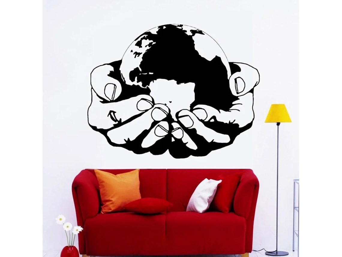 Adesivos Muraux Monde Ambiente Santé Terre Natureza Vert Écologie Abstrait Adesivos Muraux Decoração Intérieure Bureau Salon Chambre