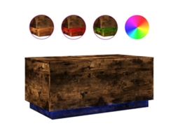 Mesa de Centro com Luzes Led Carvalho Fumado MAISON EXCLUSIVE (90x50x40 cm)