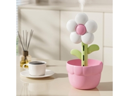 Umidificador Flor com Luz Noturna, Recarregável 300ml, Carro, Casa, Plantas BRILVIBERA