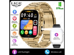 (dourado) Smartwatch Com Chamadas Bluetooth Multifuncionais E Monitoramento De Saúde