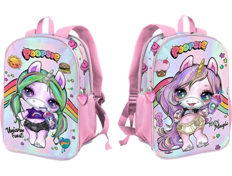 Mochila POOPSIE SLIME SURPRISE Magic Dual Pequena (Rosa - 32x25x12cm)