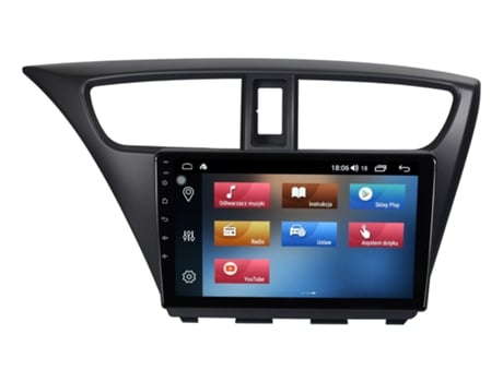 Rádio de navegação GPS para Honda Civic Ix 2011 2017 Android Auw