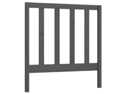 Cabeceira de Cama 95x4x100 Cm Pinho Maciço Cinza MAISON EXCLUSIVE