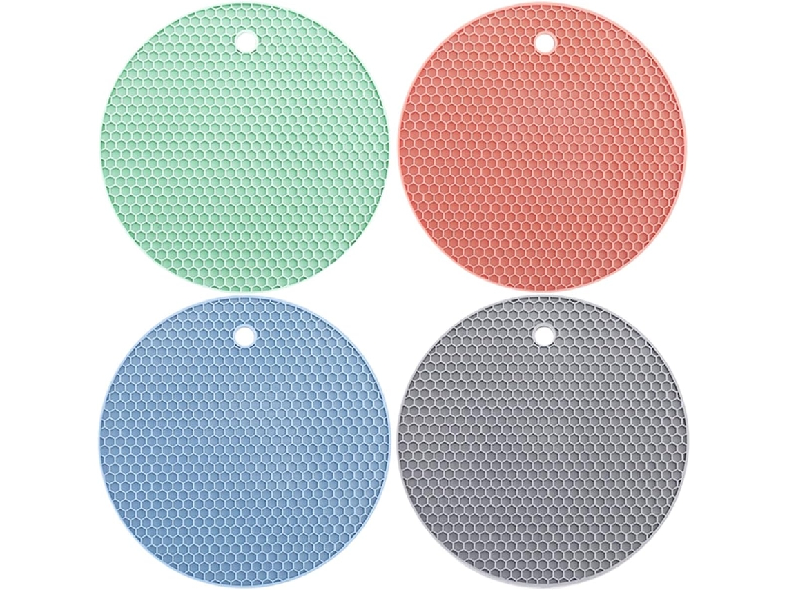 Tapetes De Silicone Para Panelas, Antiderrapantes, Cozinha, Descanso Multifuncional Vayotoy