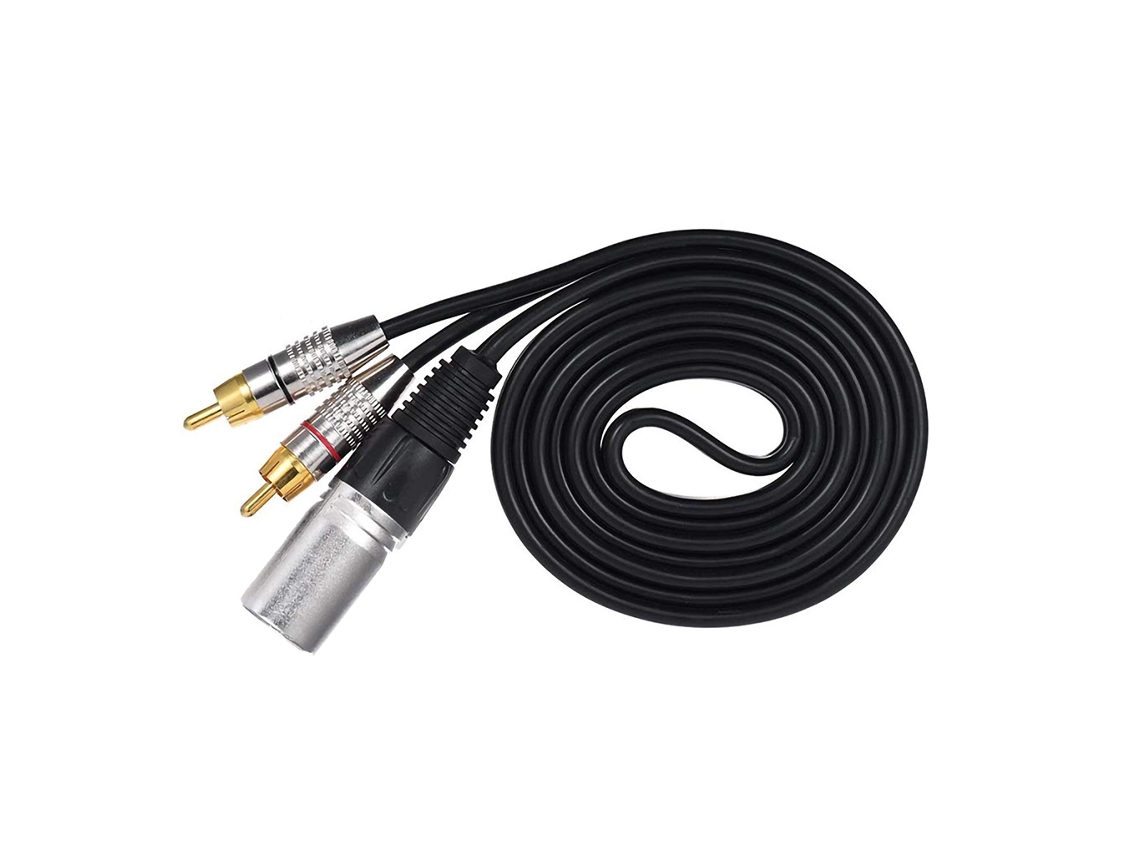 Cabo Divisor Em Y Com Conector Xlr Macho Para 2 Conectores Rca Macho Para Microfone. Aquaforge