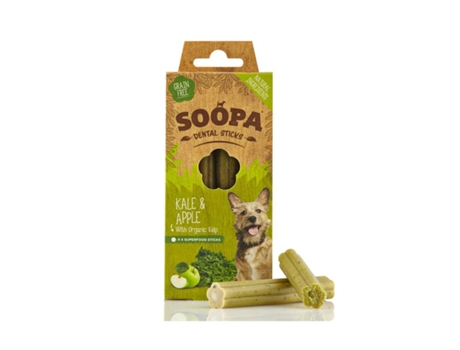 Soopa Dental Sticks: Couve & Maça 100G