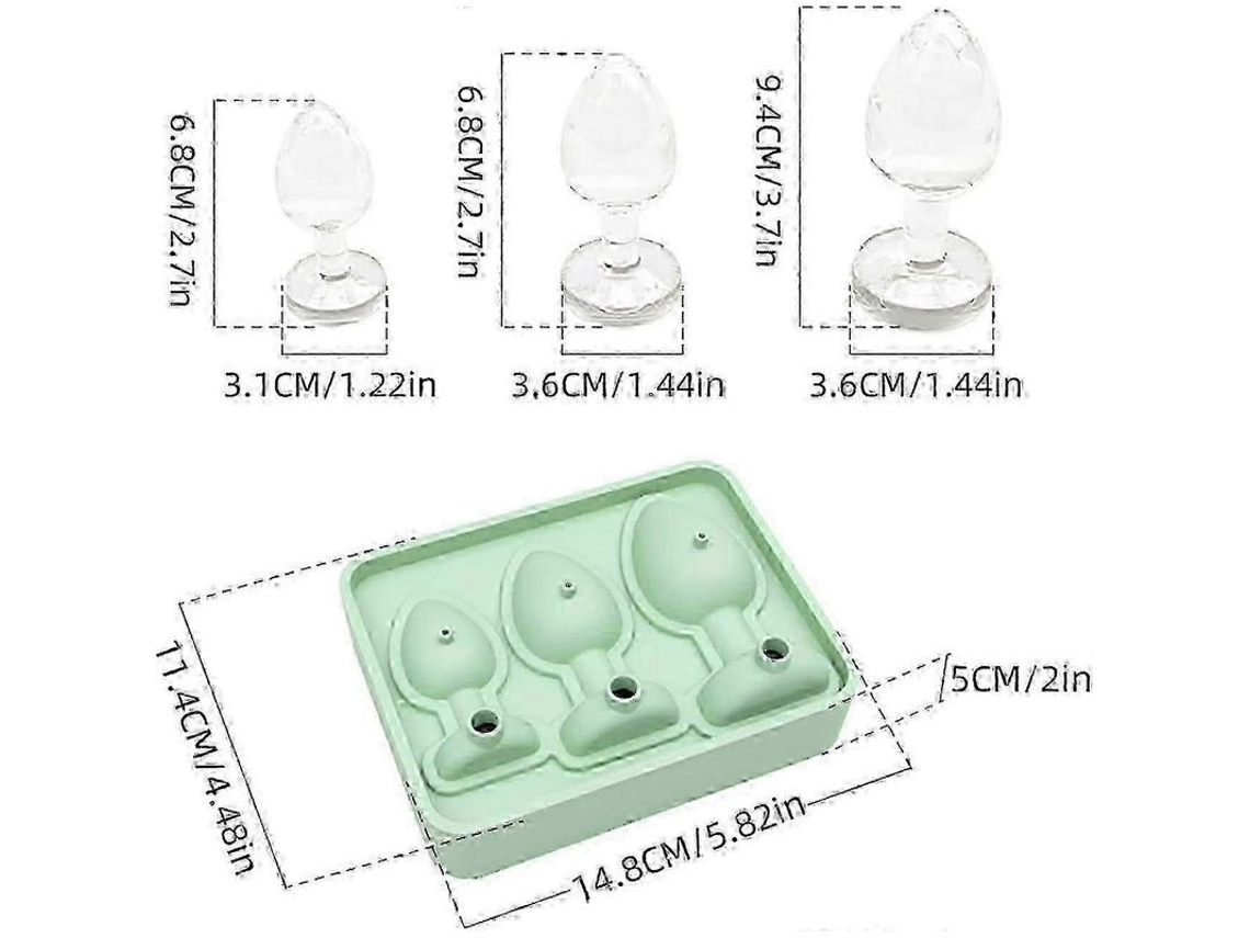Forma de Silicone para Gelo em Forma de Plug, Moldes para Bolo, Nova Line
