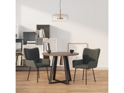 Vidaxl Cadeiras De Jantar 2 Pcs Veludo Cinzento-escuro