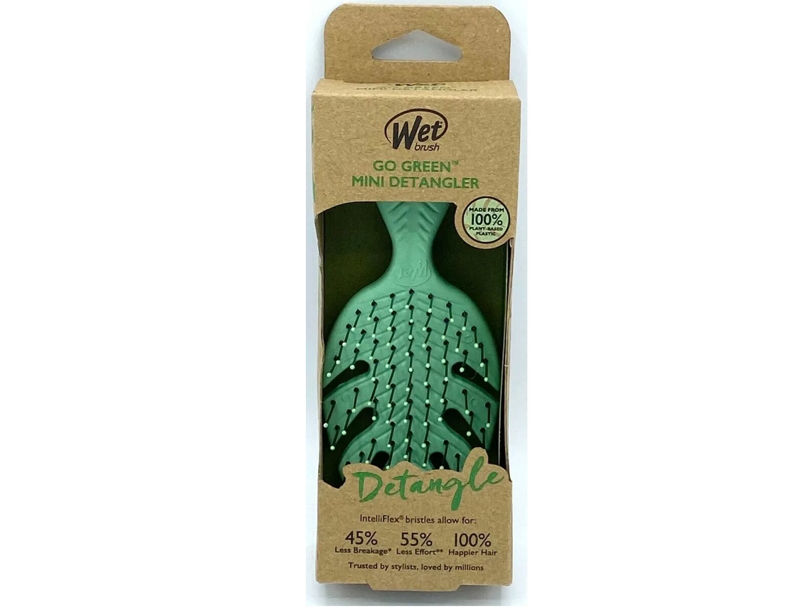 Escova Desembaraçante THE WET BRUSH Go Green (Verde - Plástico)