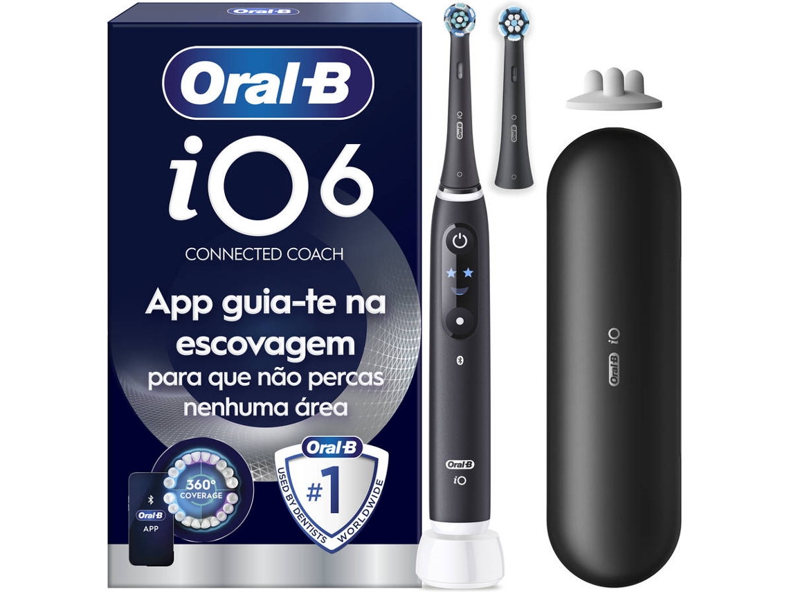 Escova Dentes Elétrica ORAL-B iO 6S Preta (1 Unidade)