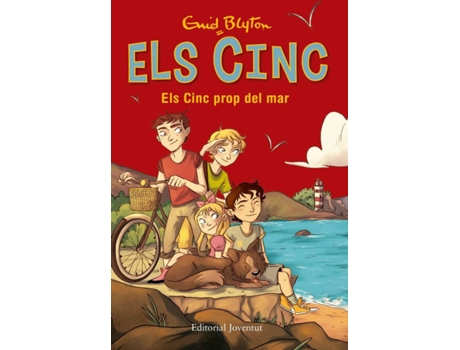 Livro Cinc Prop Del Mar de Enid Blyton (Catalão)