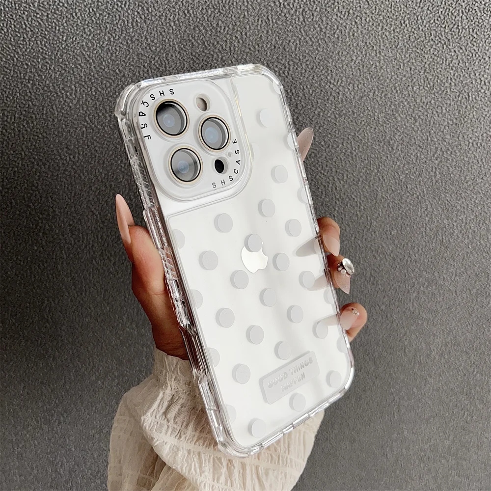 Capa Transparente De Tpu À Prova De Choque Para Iphone 14 Plus (branca), Compatível Com Iphone, Proteção Ultrafina.