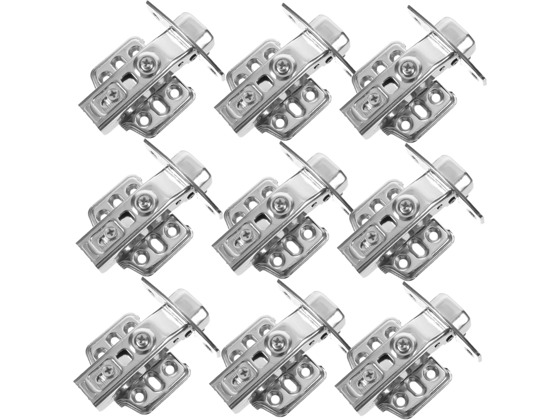 Conjunto De 12 Dobradiças Aço Inoxidável Para Portas Armários