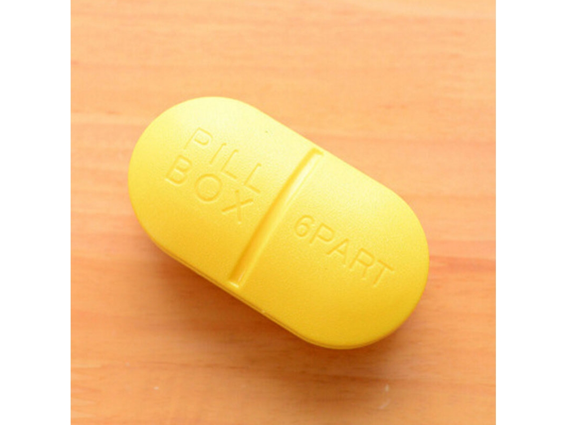 Mini Porta Comprimidos Dobrável De Plástico, Ideal Para Viagens, Em Cores Vibrantes E Primeiros Socorros. Alta Qualidade. Aquaforge