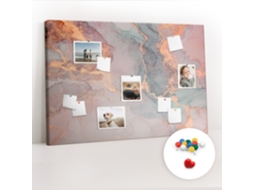 Painel De Cortiça Para Parede Mármore Decorativo Para O Escritório Espelharte (120x80 Cm)