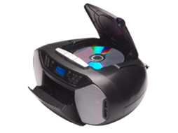 Denver Tdc-250 Leitor de Cd Leitor de Cd Portátil Preto Prateado