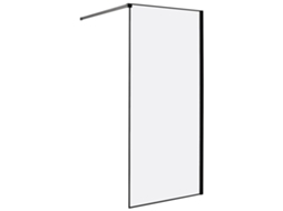 Painel De Duche BELIANI Waspam De Vidro De Segurança (temperado) Preto 90x90x190