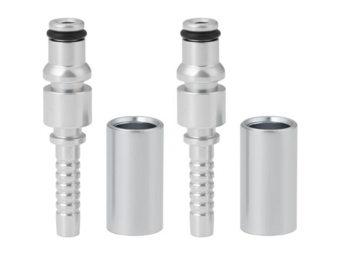 Conjunto de 2 Conectores Mangueira Lavadora Alta Pressão 8, 9 Mm Compatíveis com o Adaptador de Reparo Karcher Ar BRILVIBERA