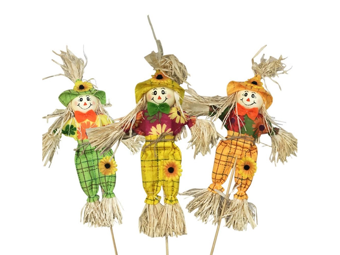 Decoração De Espantalho Fofa Para Outono E Halloween