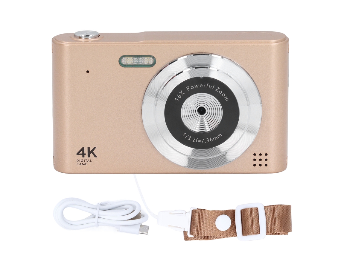 Câmera Mali Digital Vintage Hd 4k 48mp 2.4 Polegadas com Zoom Estável para Viagem