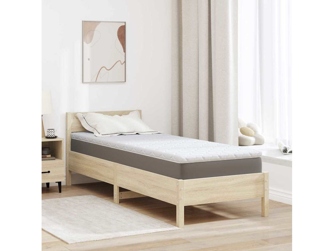 Vidaxl Topper De Coco Branco 70 X 200 Cm Tecido Jacquard