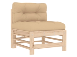 Middle Sofa, Middle Sofas Vidaxl Marrom Madeira De Pinho (n/a)