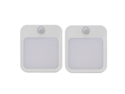 2pcs Luz Noturna Plug in com Sensor de Movimento Led Branco Quente Brilho Ajustável | S/MARCA