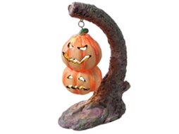 Laxiscreed Decoração De Halloween Com Abóbora De Resina E Luzes De Morcego Para Ambientes Noturnos